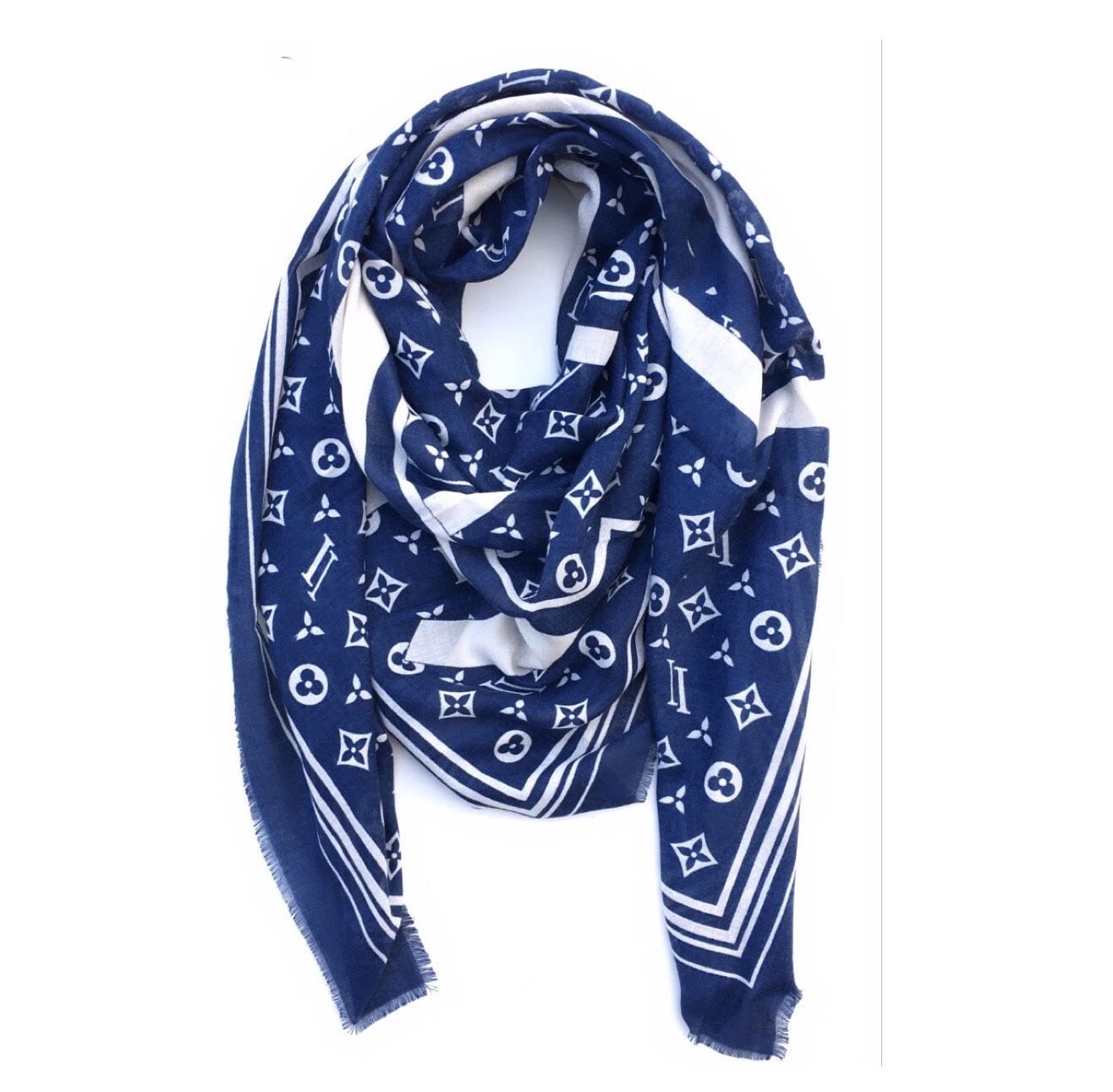 The Louis Navy Scarf
